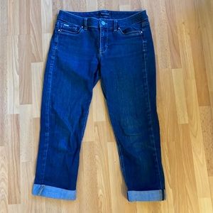 White House Black Market slim crop jean size 4